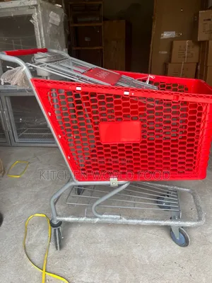 Heavy Duty 100l Supermarket Trolley With Carrier