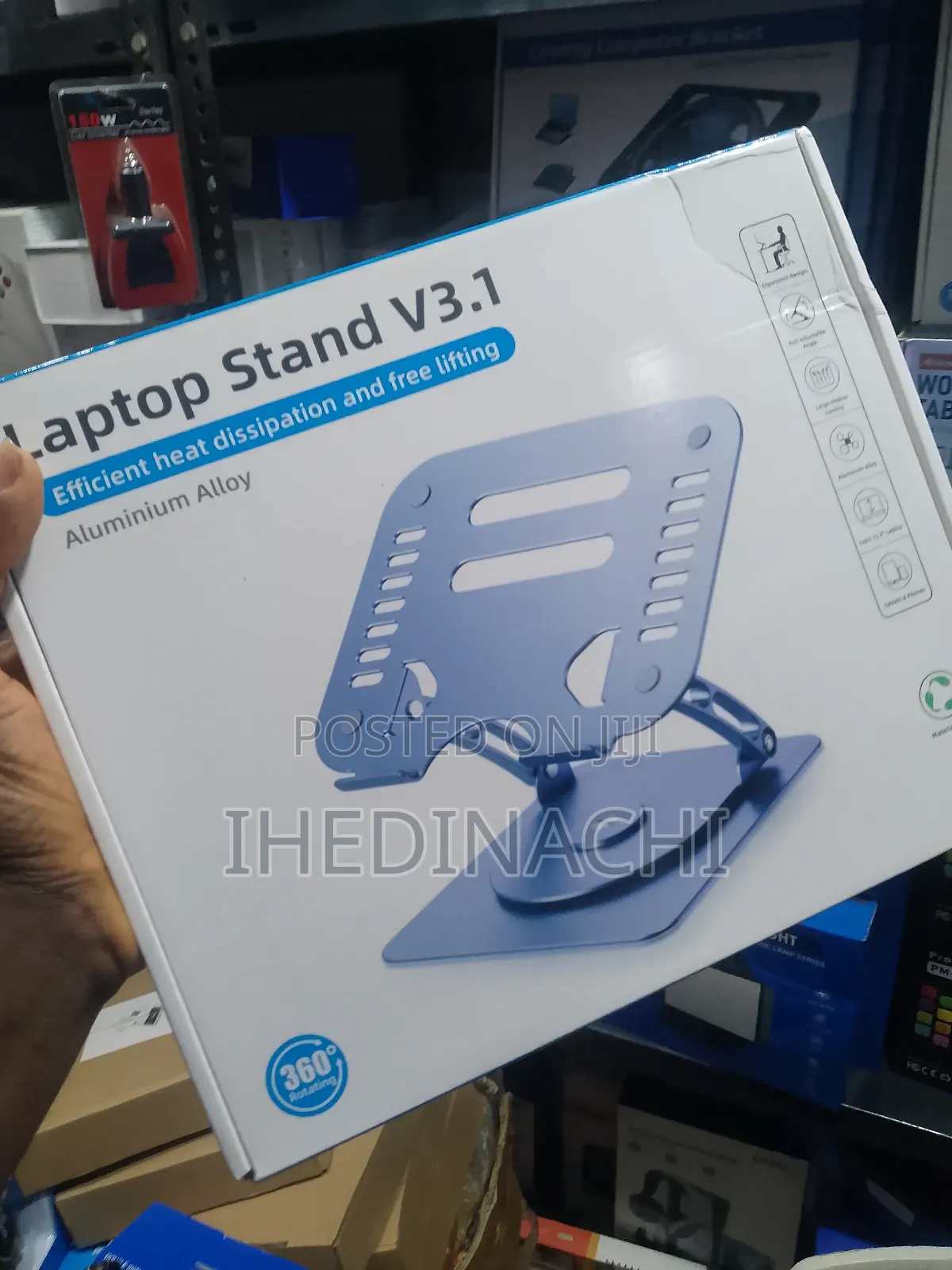 360 Rotatory Aluminum Laptop Stand