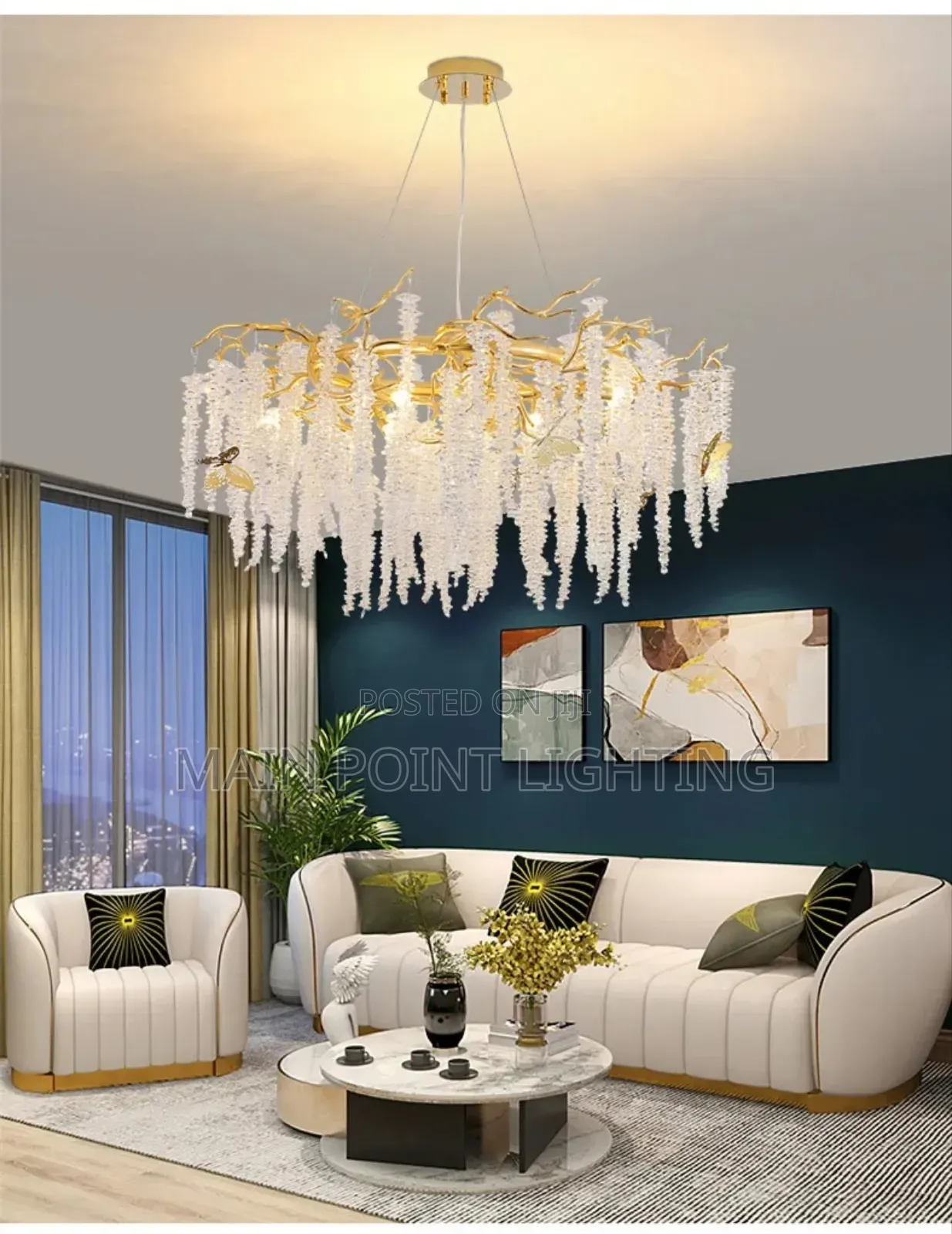 Modern Led Living Chandelier Light