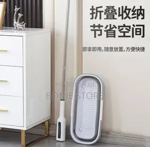 Sponge Mop With Collapsible Bucket