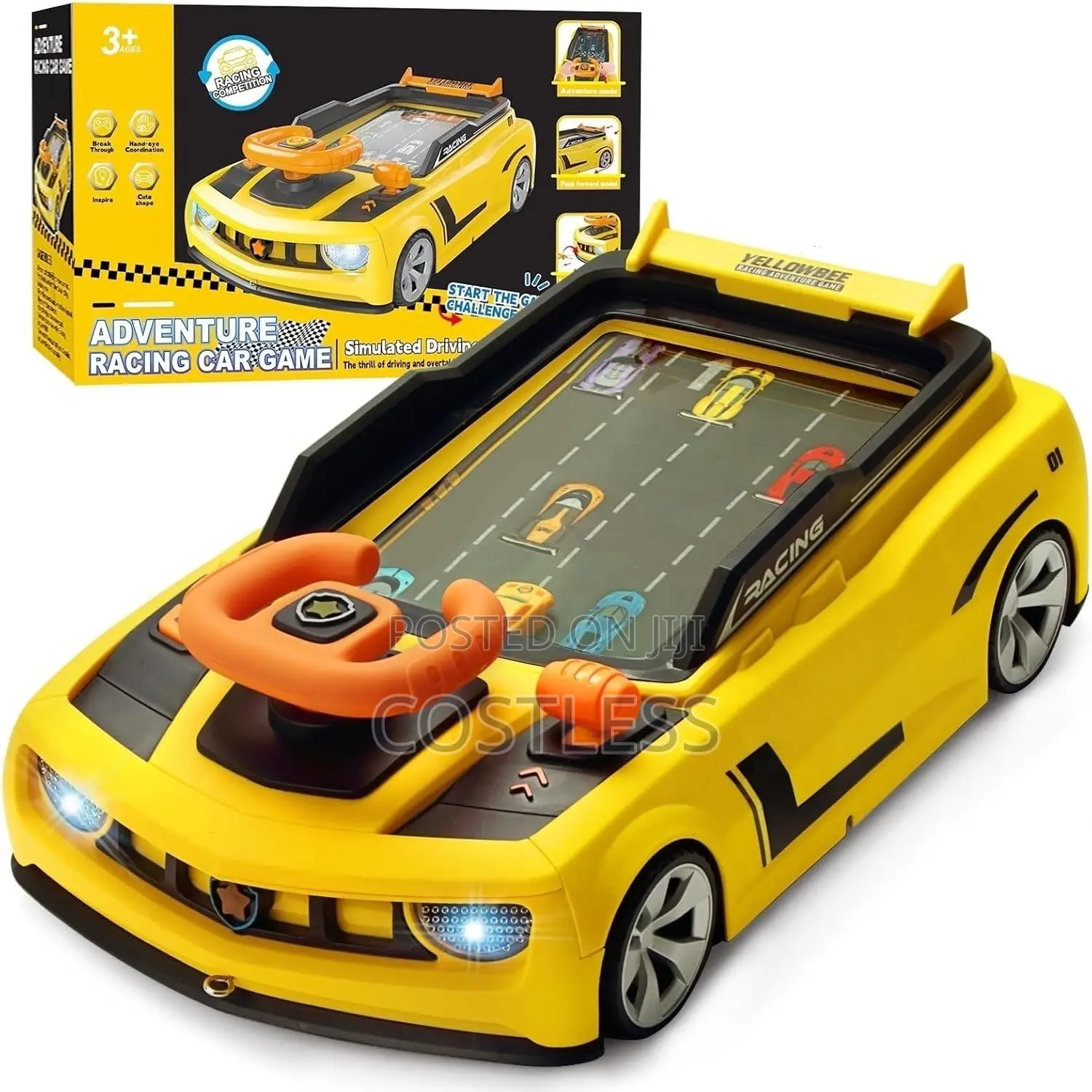 Adventure Racing Car Steering Wheel Toy for Kids