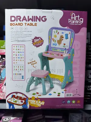 Children's 2-in-1 Drawing Board Table