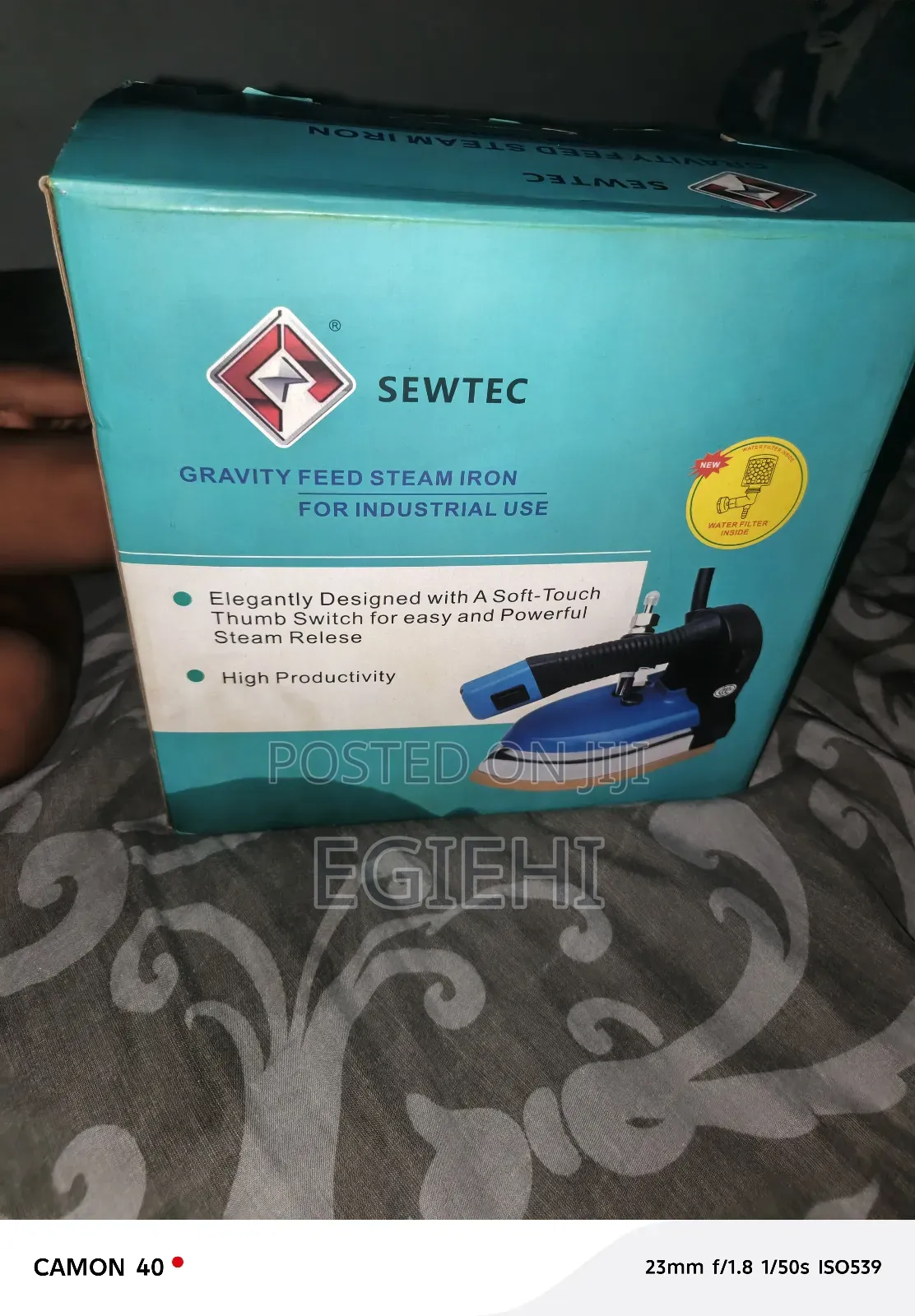 Sewtec Industrial Gravity Feed Iron