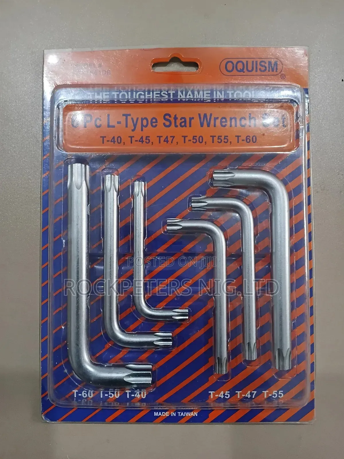 Oquism 6pc L-type Star Wrench Set
