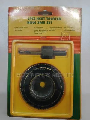4pc Heat-treated Hole Saw Set