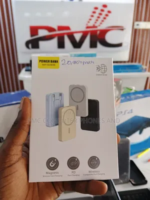 Magnetic Powerbank With Two Cords