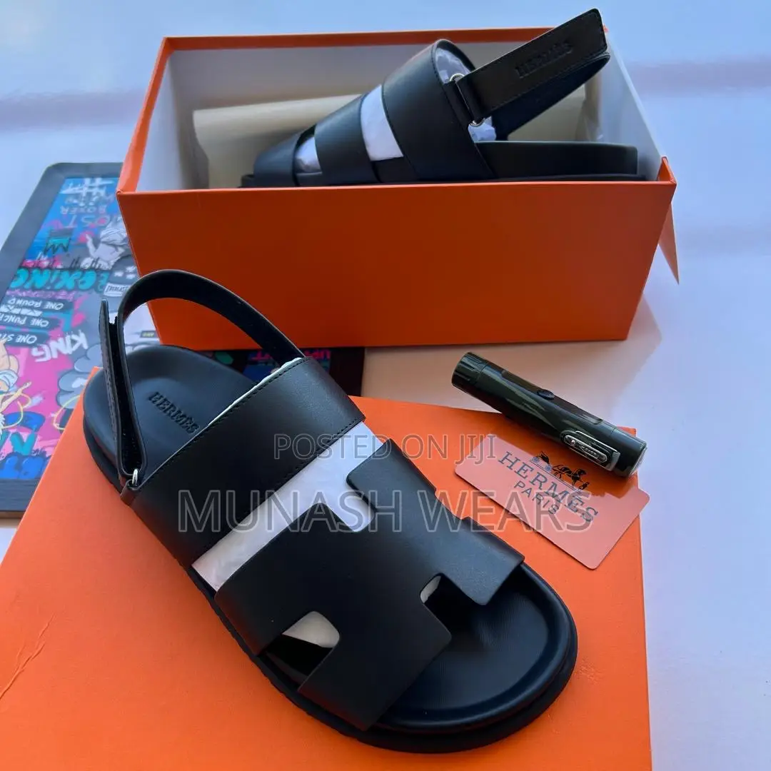 Hermes Leather Slipers And Sandal