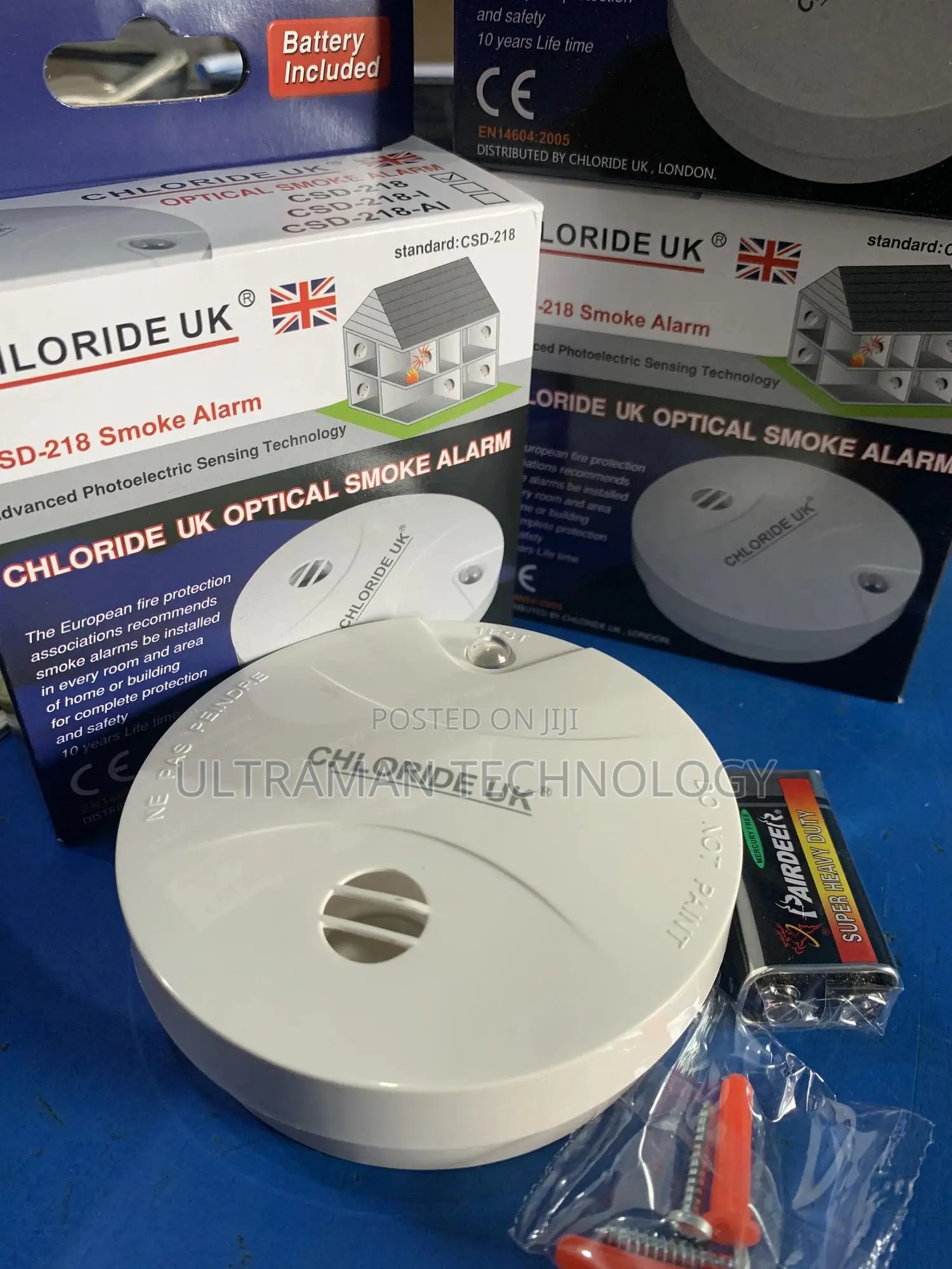 Wireless Battery Smoke Detector (Fire Alarm) Chloride Uk