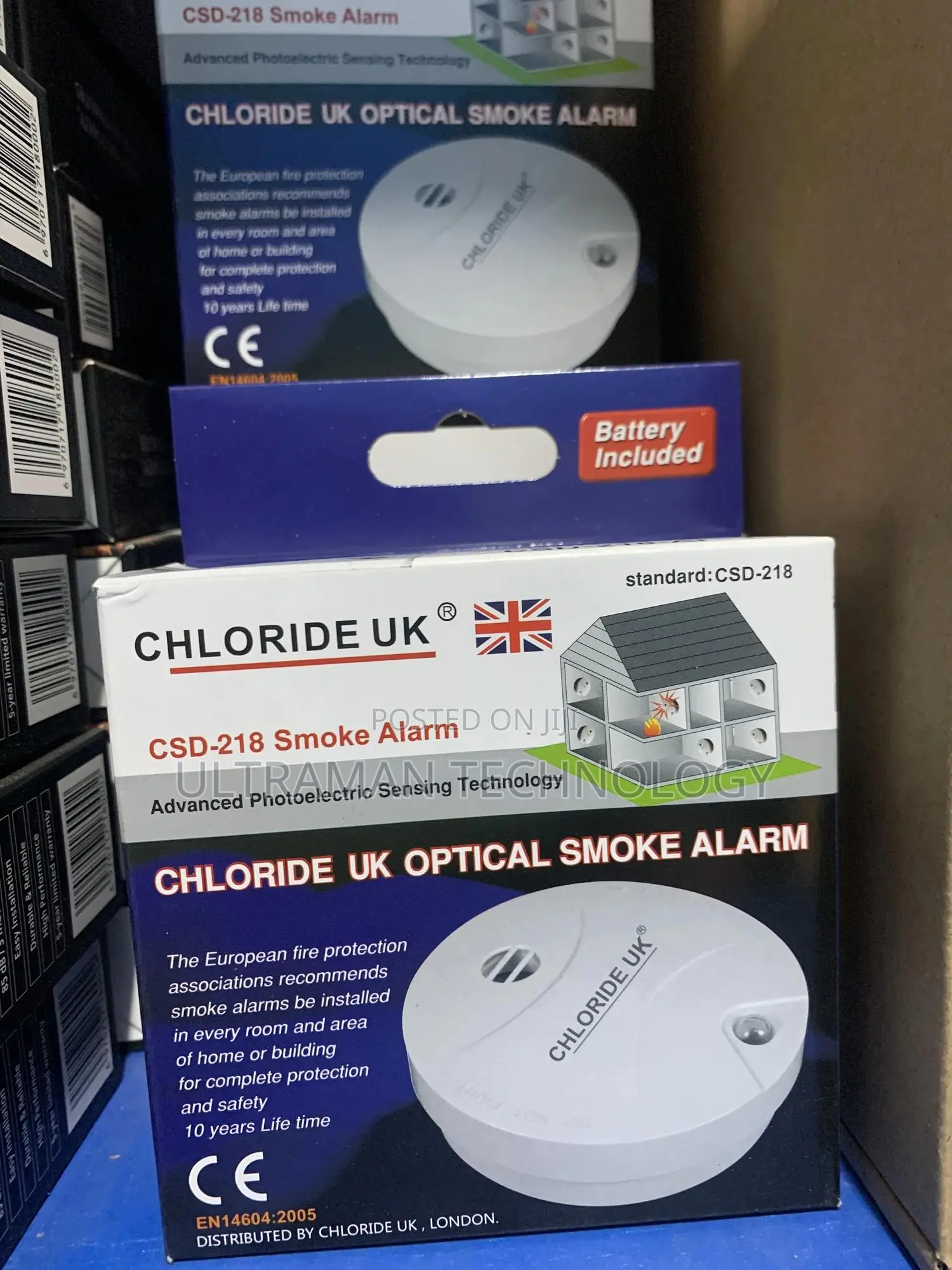 Wireless Battery Smoke Detector (Fire Alarm) Chloride Uk
