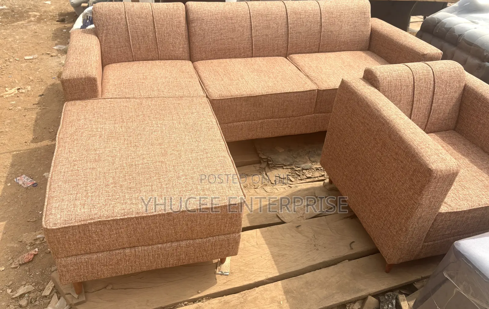 Functional L-Shaped Sofa Set
