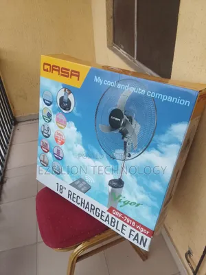 Remote Control Qasa 18inch Rechargeable Standing Fan