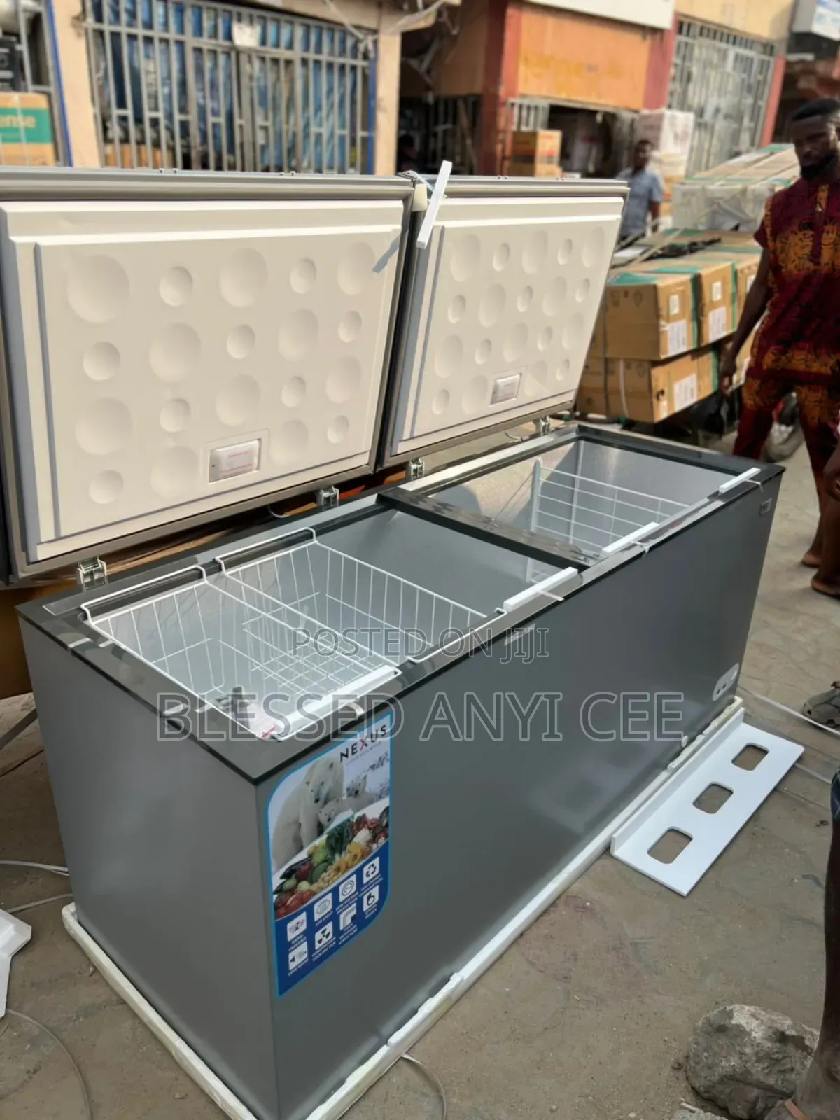 Original Nexus 560l Deep Freezer Double Door Freezer Super Cooling