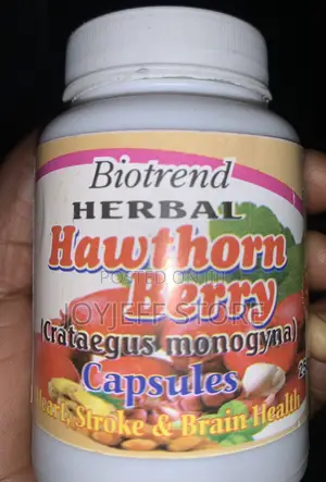 Herbal Hawthorn Berry Capsule for Heart Stroke and Brain Health