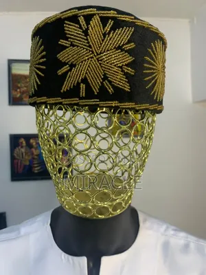 Royal Beaded Cap For Men -traditional Handcrafted Design