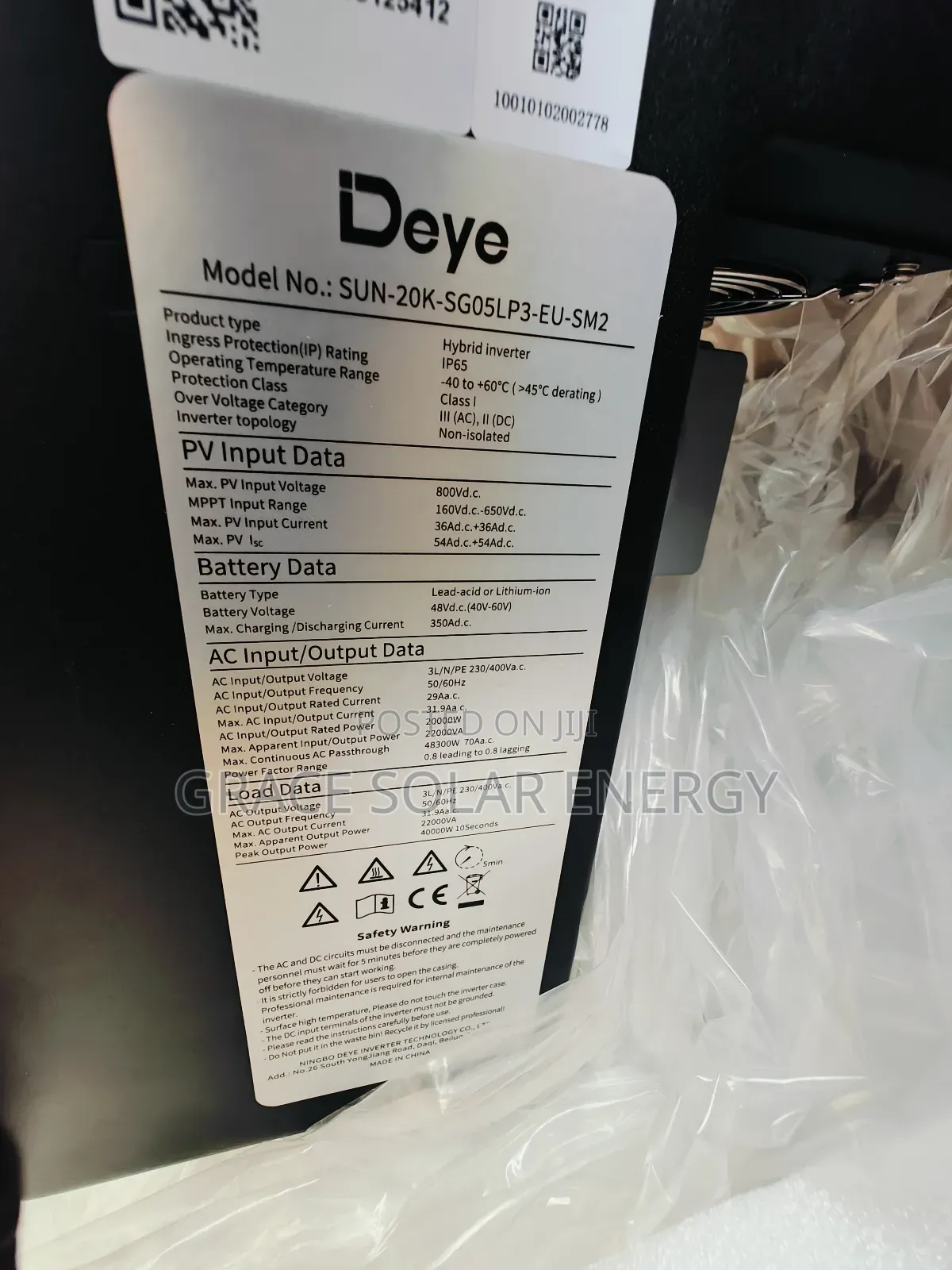 20kva Deye Inverter 3phase