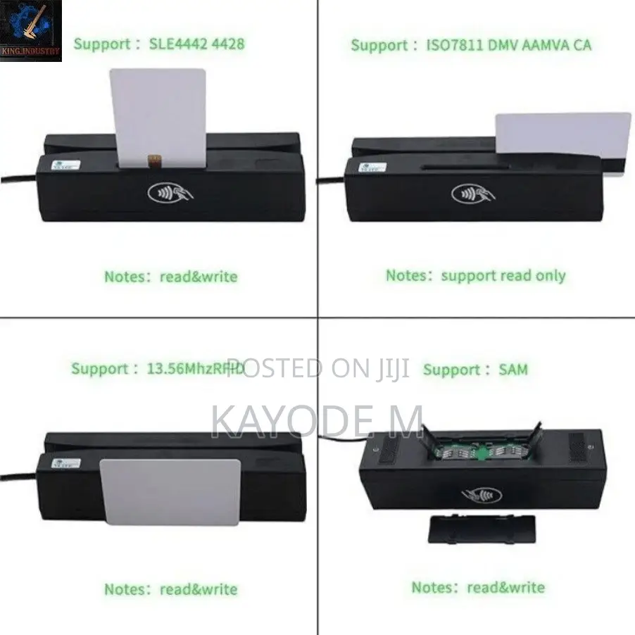 A Yl160 4in1 Multi Magnetic Card Reader Emv/ Ic Chip/Rfid/Psam Reader
