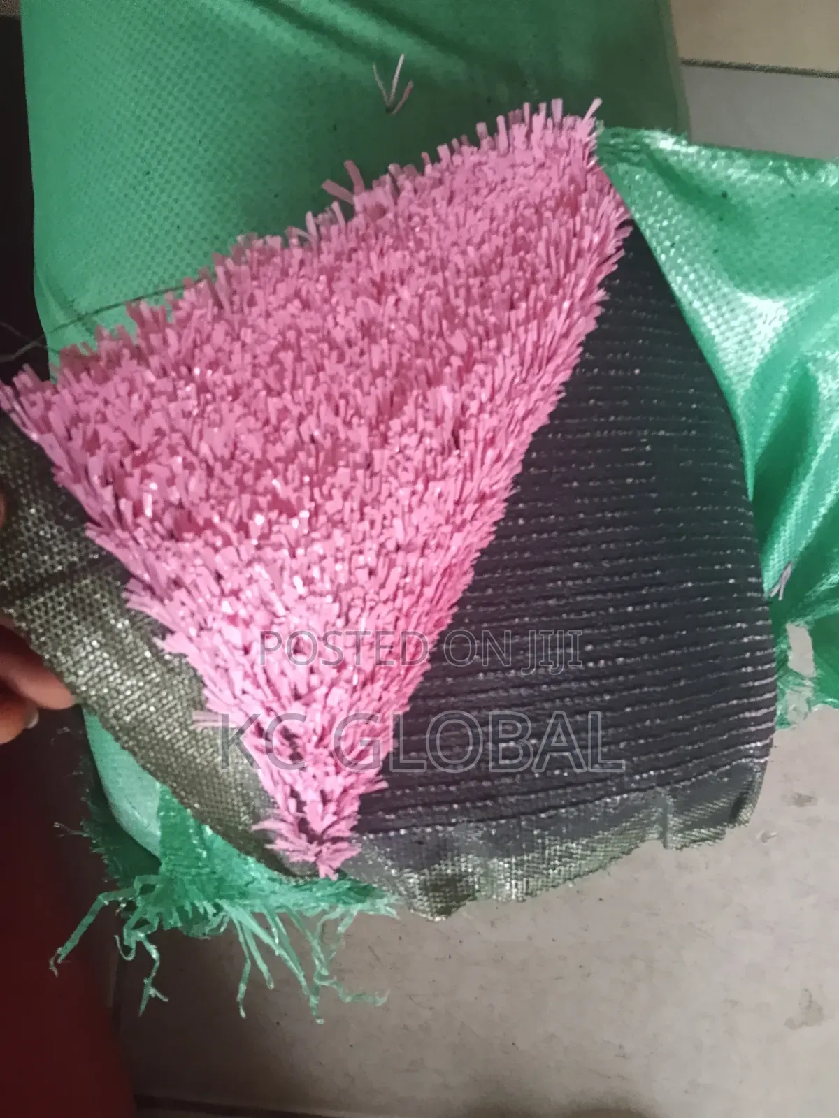 Artificial Carpet Grass Available Pink 15mm
