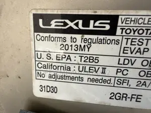Lexus ES 350 FWD 2013 Gold