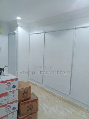 White Open Roller Blinds