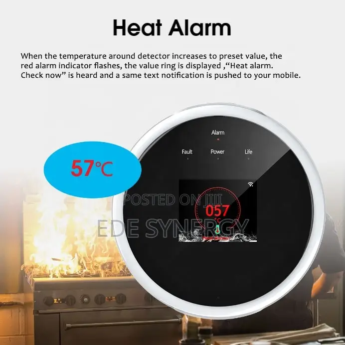 Wifi Tuya Home Plug-in Gas Leak Sensor Detector