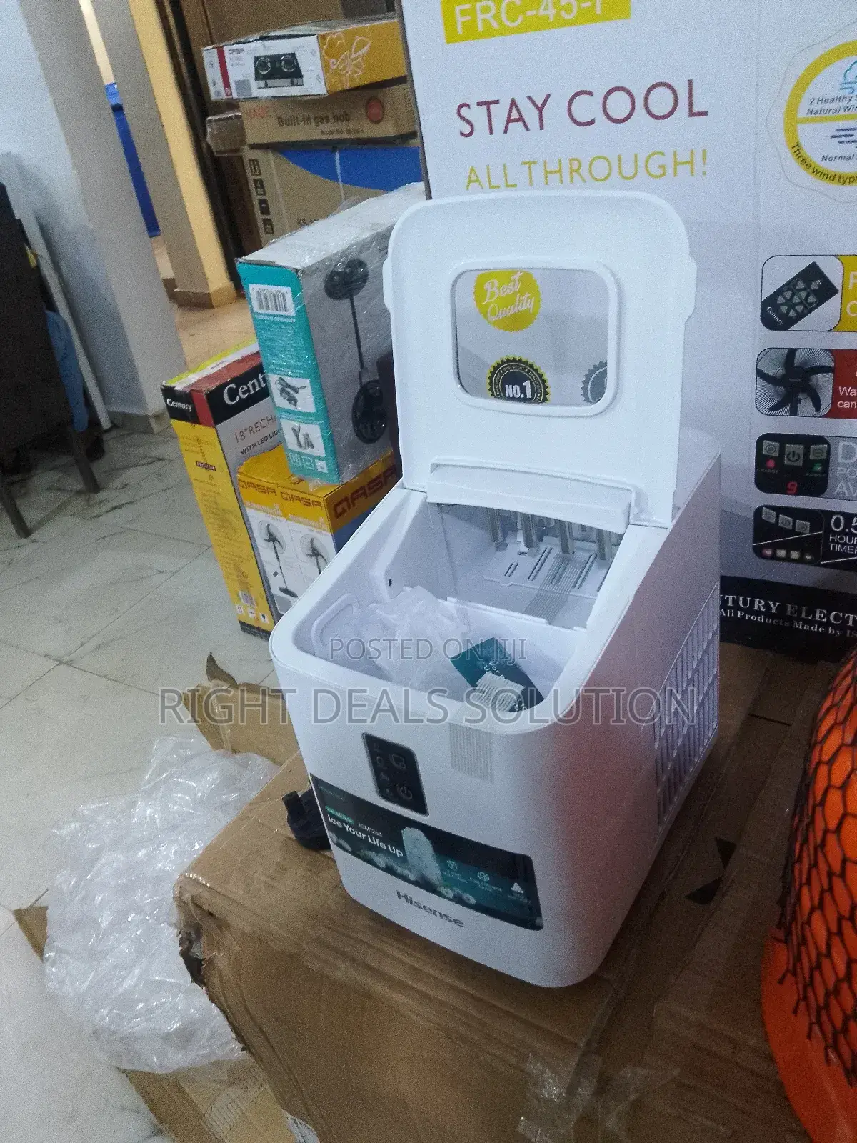 Never Run Out of Ice Again: Hisense 12kg Ice Cube Machine