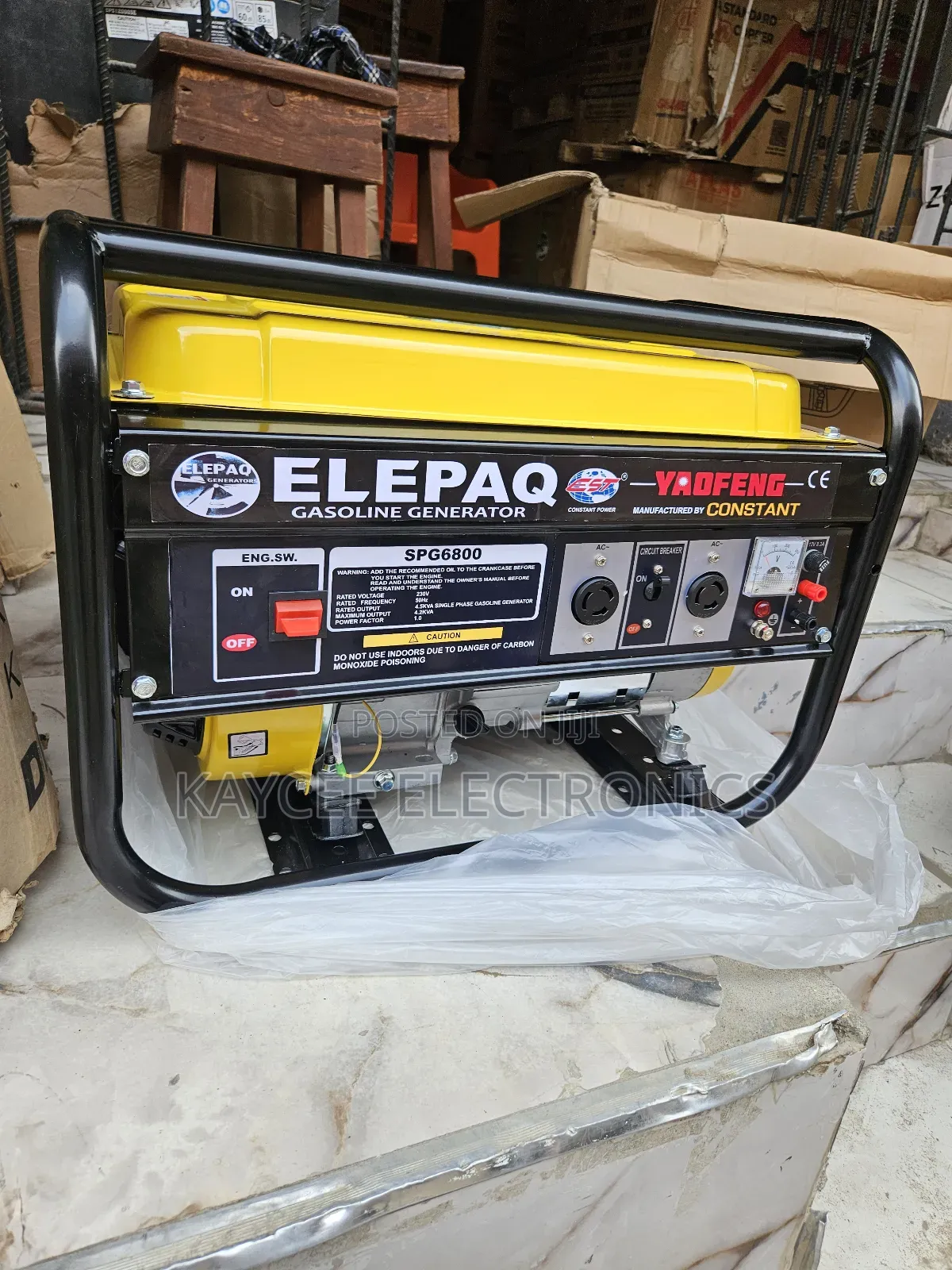 Elepaq 4.5kva Petorl Generator 100%Copper Wire.