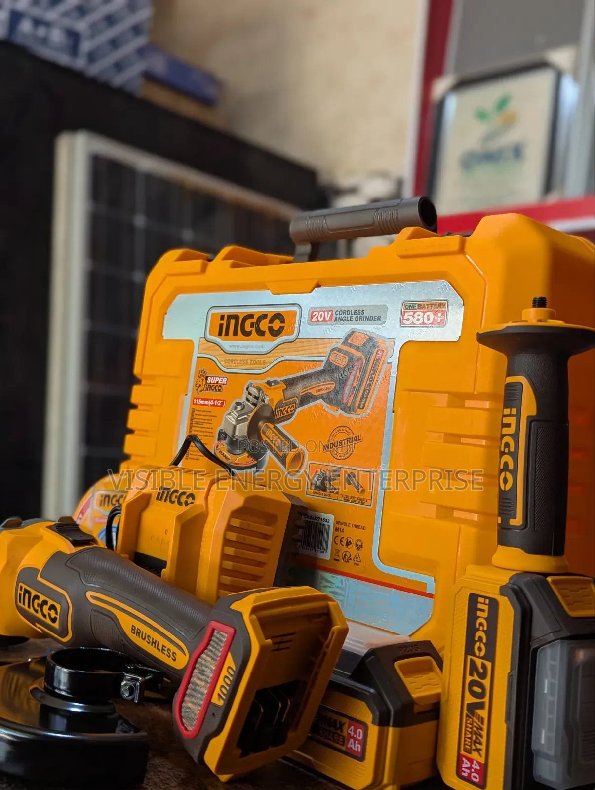 Ingco 20v Cordless Angle Grinder