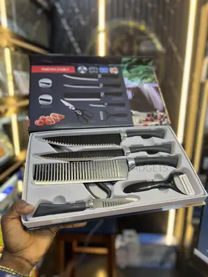6pcs Kitchen Knife Set With Scissors Peeler – Super Sharp