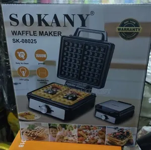Sokany Electric Waffle Maker 1600 Watts - Double Side Heating