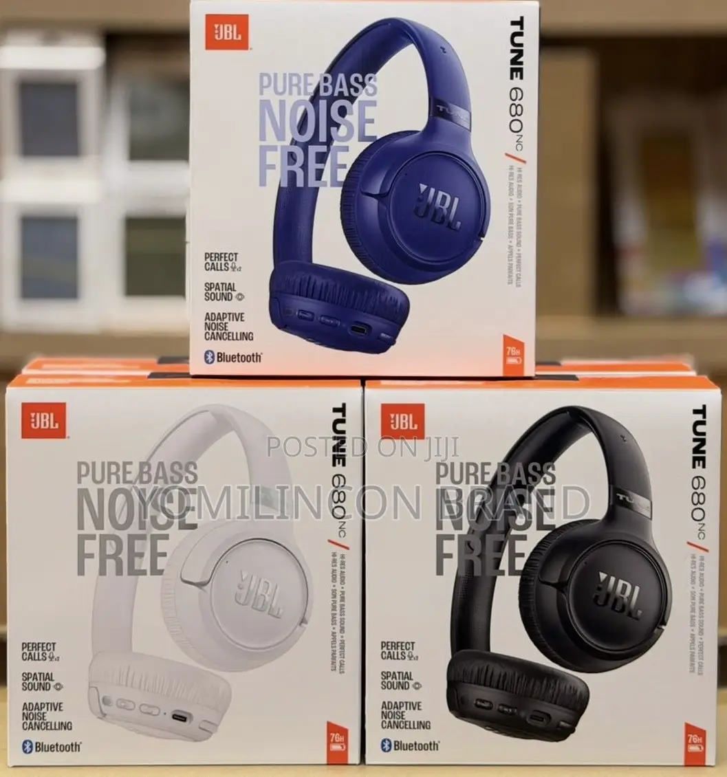 JBL Tune 680 Nc Wireless on-Ear Bluetooth Headphones With Adaptive