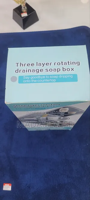 Three-Layer Rotating Drainage Soap Box .