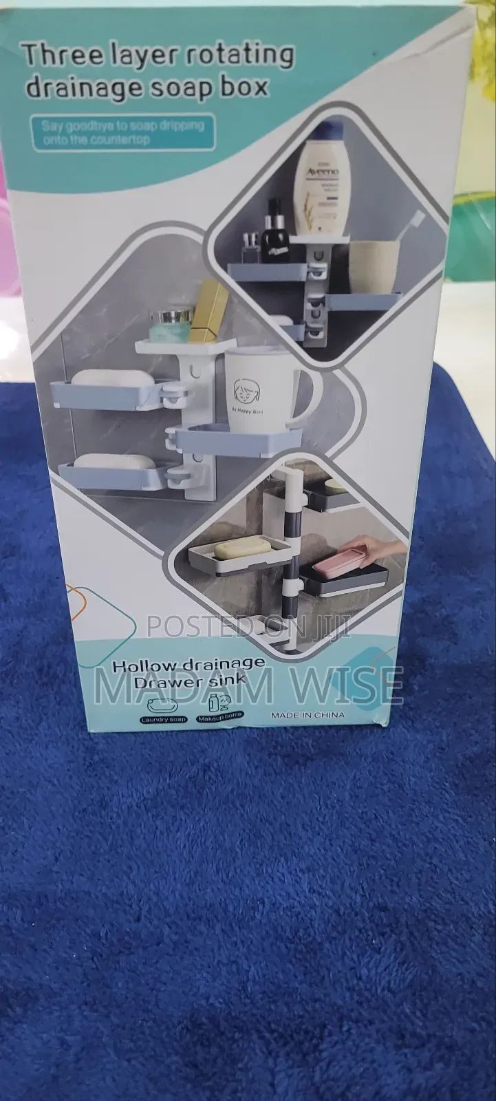 Three-Layer Rotating Drainage Soap Box .