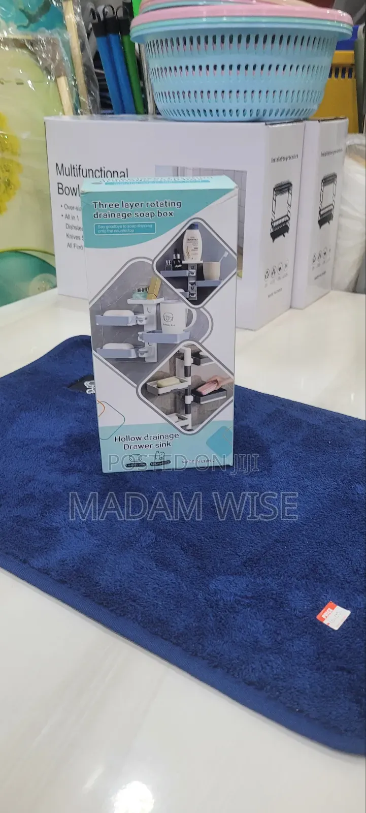 Three-Layer Rotating Drainage Soap Box .
