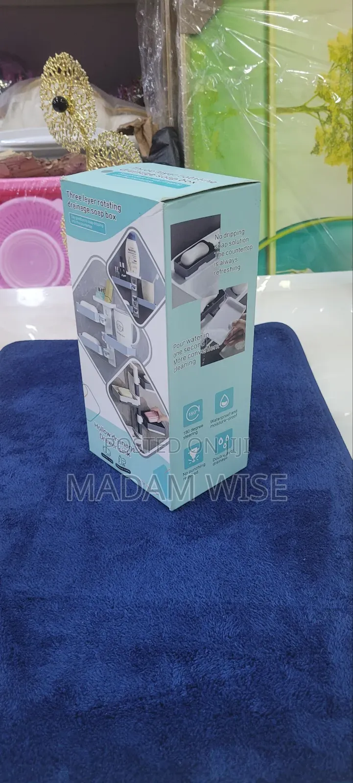 Three-Layer Rotating Drainage Soap Box .