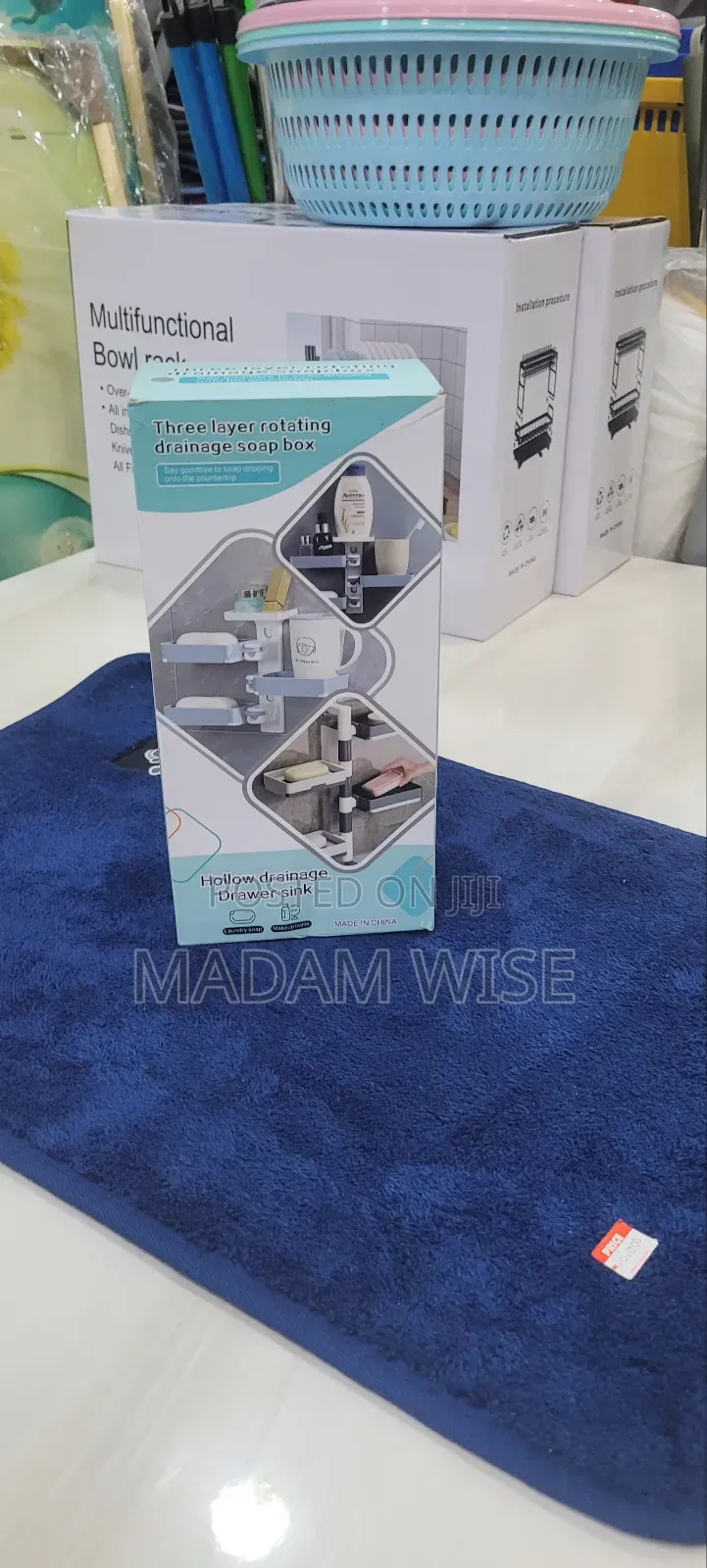 Three-Layer Rotating Drainage Soap Box .