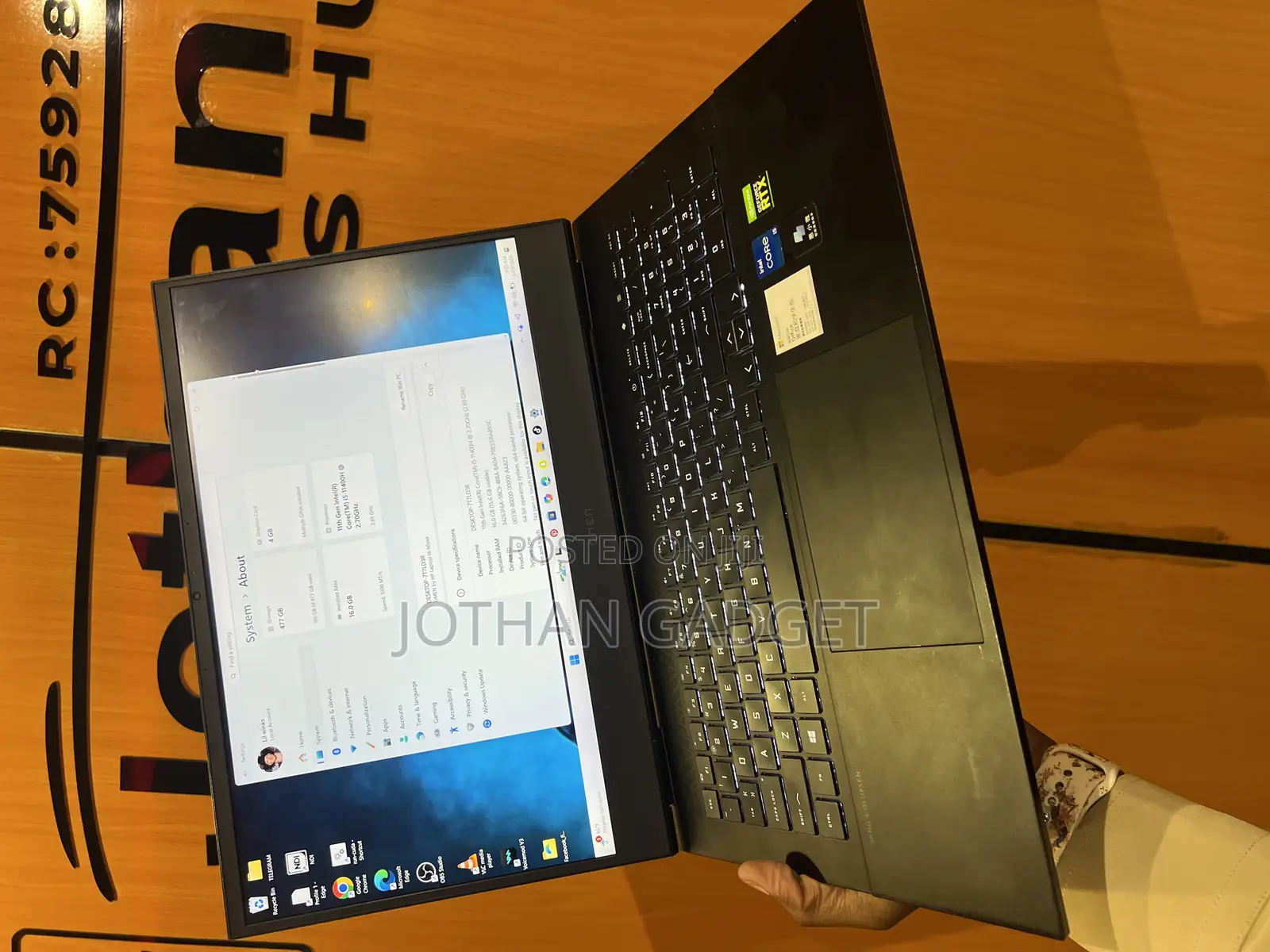 Laptop HP Omen 16 16GB Intel Core i5 SSD 500GB