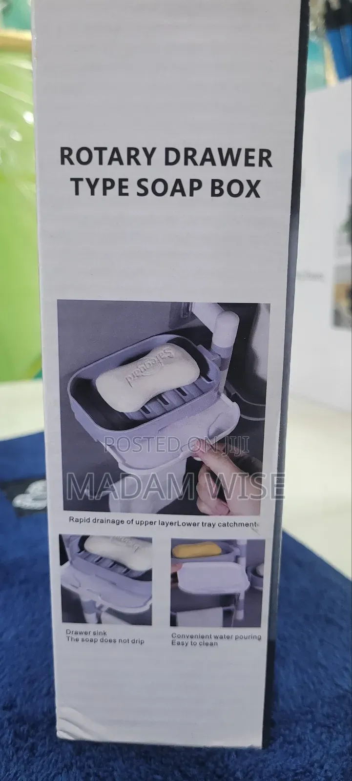 Rotary Drawer Type Soap Box.