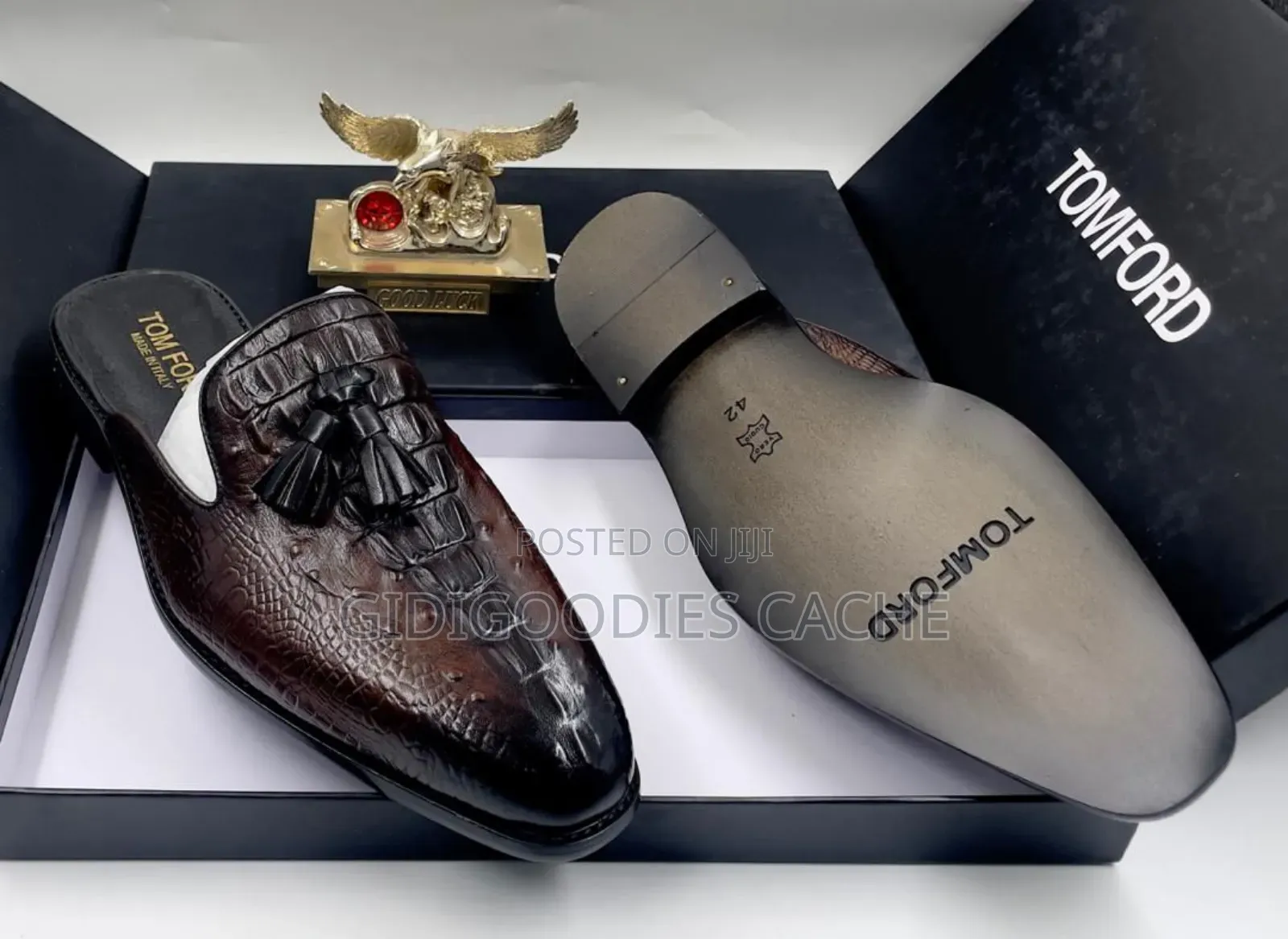 TomFord Woven Leather Mules