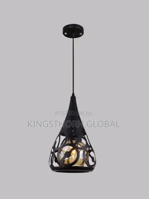 Black Cage Pendant Light