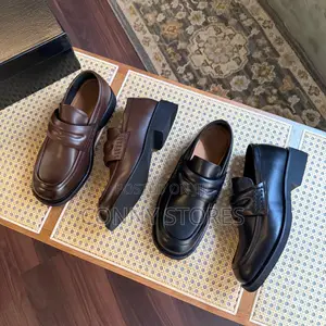 *The Bold Cut-Out Bridge Loafers in Brown Black*