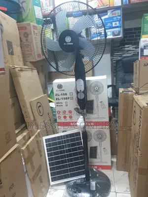 Brand New 16" Inches Solar Rechargeable Standing Fan