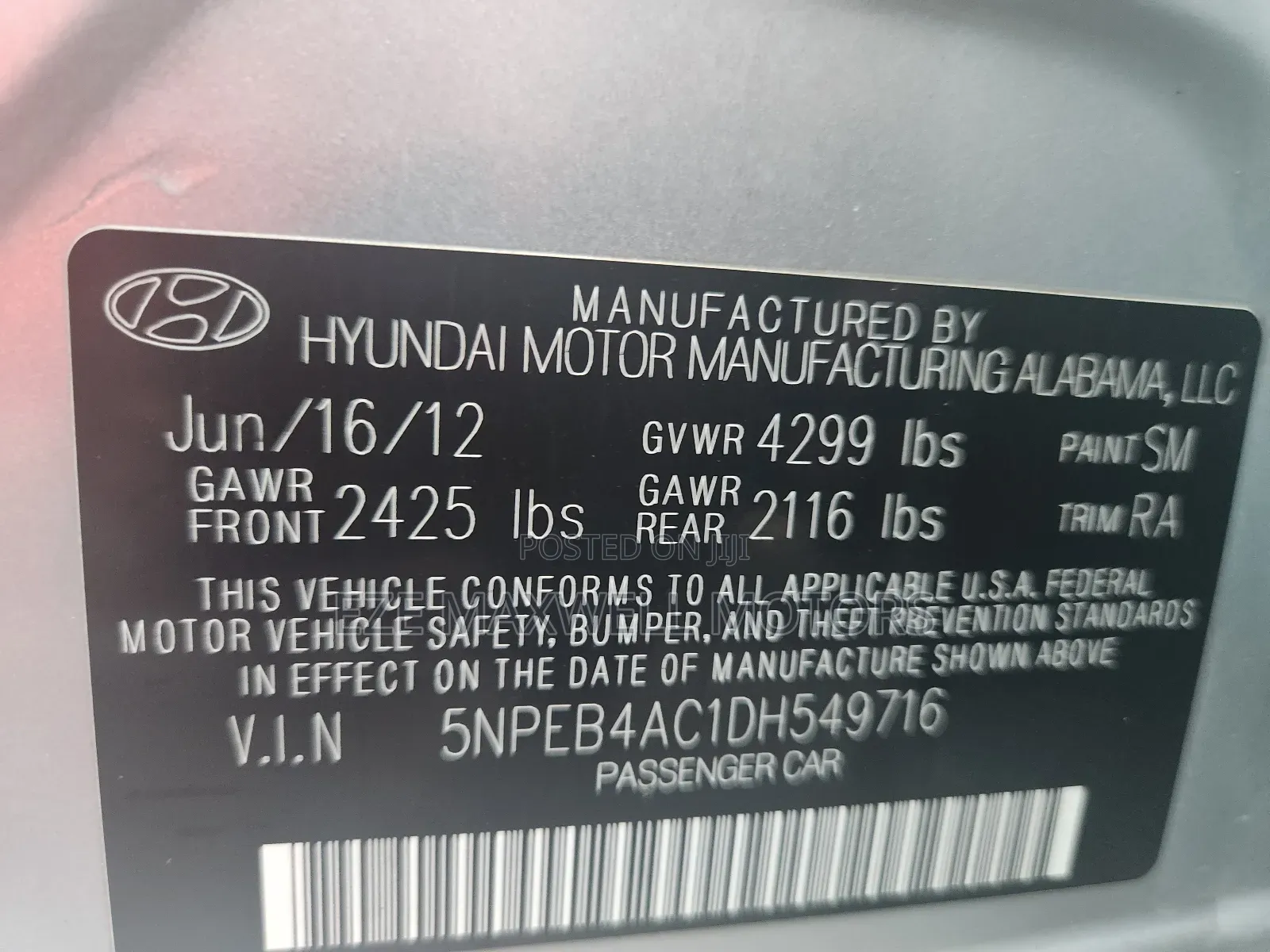Hyundai Sonata 2013 Silver