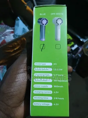 Rechargeable Handheld Fan – Digital Display, Long Battery Life