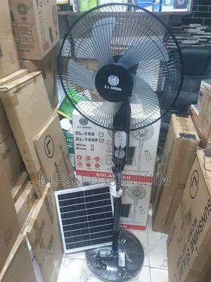 Powerful 16" Inches Ac / Dc Solar Rechargeable Fan With Remote