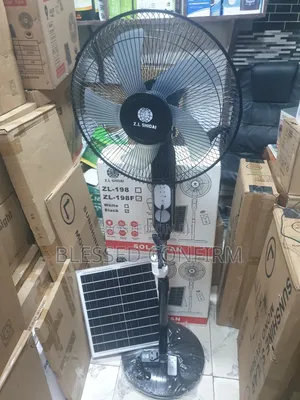 Original 16" Inches Solar Fan With 1 Dc Bulb and Solar Panel