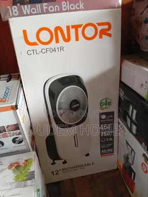 Lontor 12 Inches Rechargeable Water Mist Fan