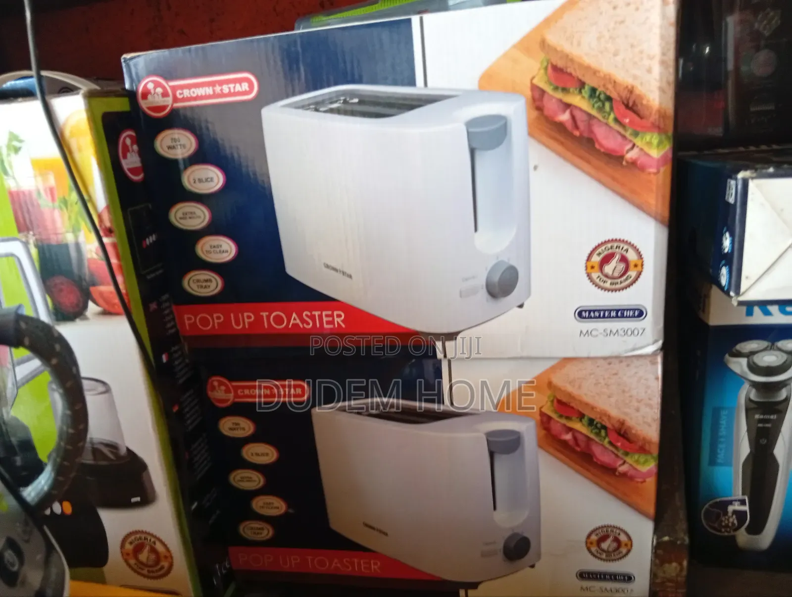 Crown Star Pop Up Toaster 2 Slices