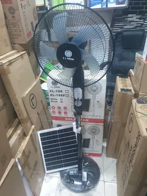 Brand New 16" Inches Ac / Dc Solar Standing Fan With Panel and Remote