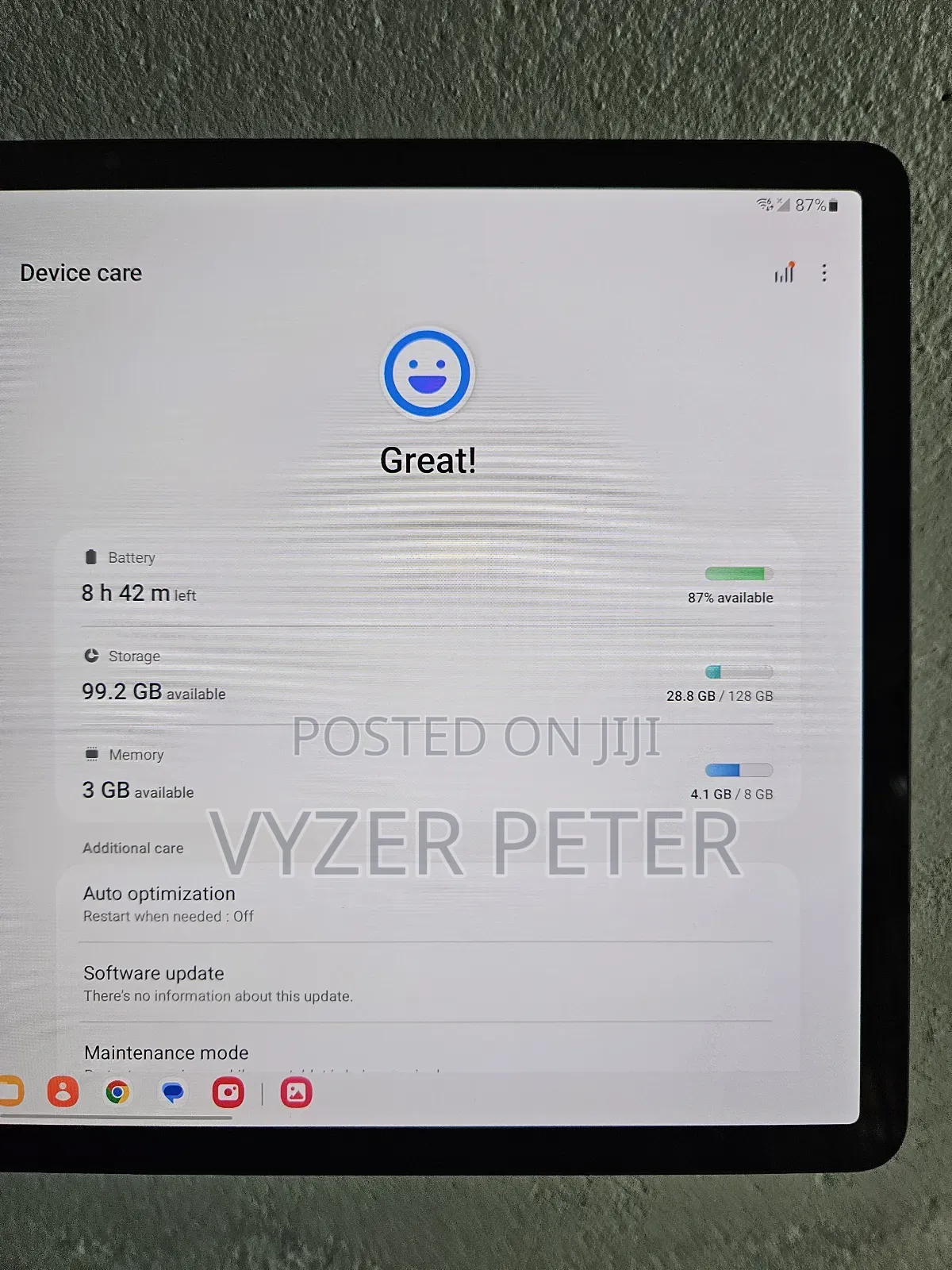 Samsung Galaxy Tab S8+ 128 GB Black