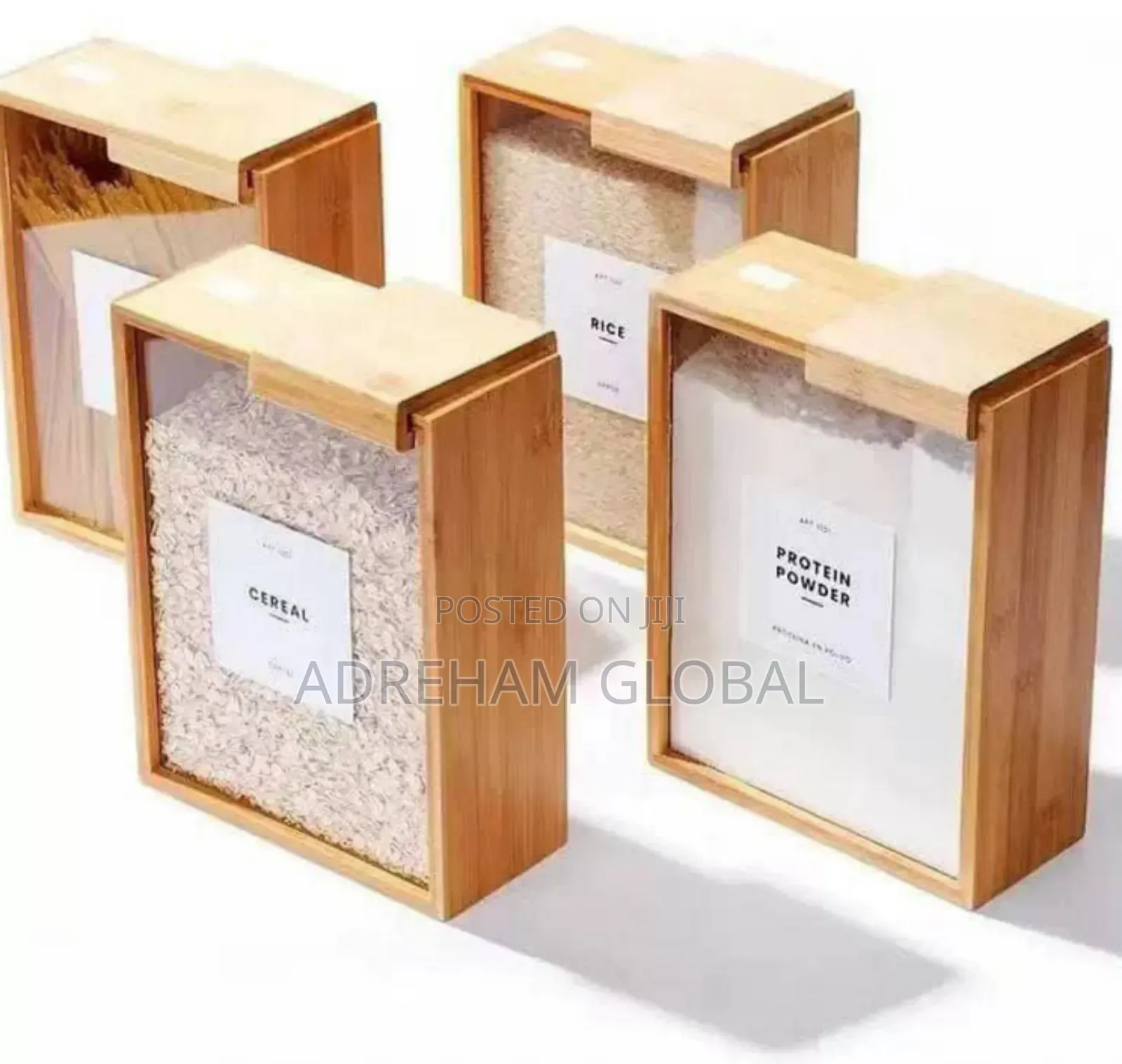 Bamboo Cereal Dispenser Per 1